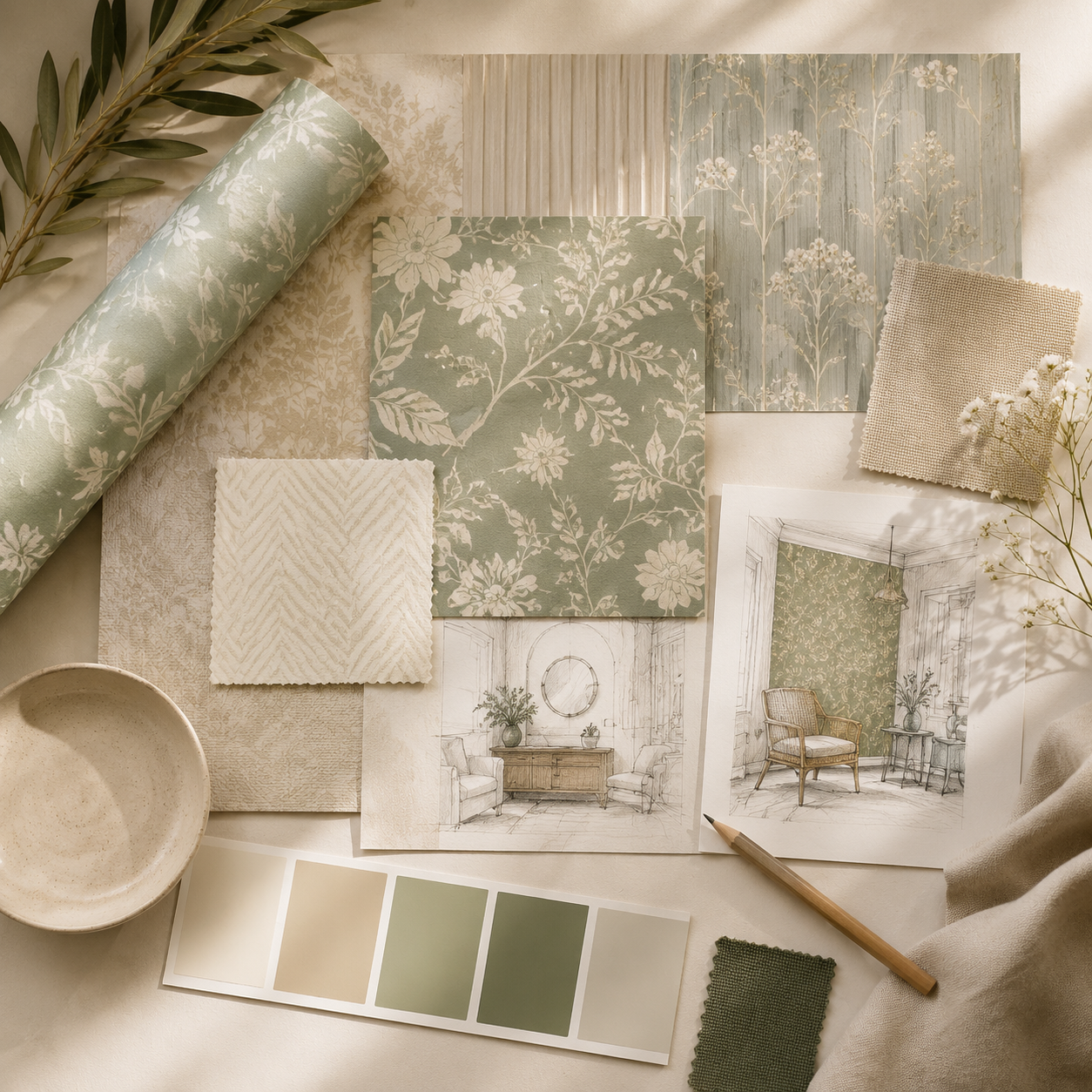Premium wallpaper design aesthetics
