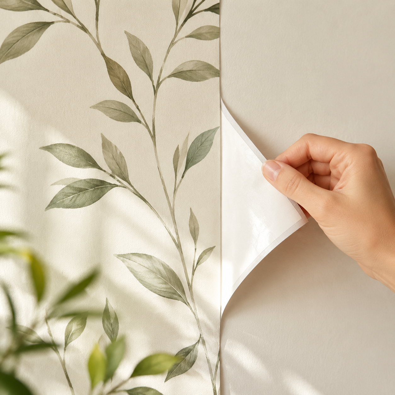 Removable wallpaper adhesive